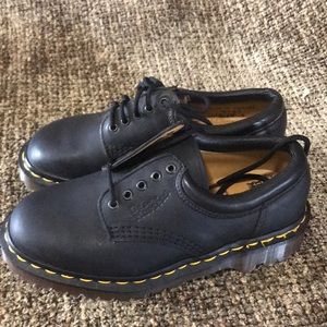 Dr Martens Black Leather Shoes